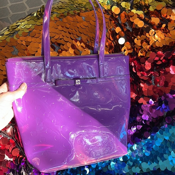 kate spade Handbags - Kate Spade Purple Patent Leather Tote